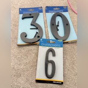 Distinctions Black House Numbers